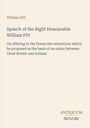 William Pitt: Rede über Resolutionen zur Union Großbritanniens und Irlands. Unten steht "ANTIQUM NOVUM" in einem schlichten Design.