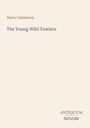 "Harry Castlemon, The Young Wild-Fowlers" steht oben. Unten rechts steht "ANTIQUM NOVUM". Heller Hintergrund.