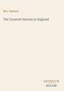 Text: "Mrs. Oliphant, The Greatest Heiress in England, ANTIQUUM NOVUM". Einfache, minimalistische Gestaltung.
