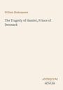 Oben steht "William Shakespeare". Darunter "The Tragedy of Hamlet, Prince of Denmark". Unten rechts Logo: "ANTIQUM NOVUM".
