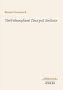 Titel: "The Philosophical Theory of the State". Autor: Bernard Bosanquet. Unten: Verlag "ANTIQUM NOVUM". Schlichtes Design.