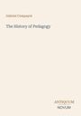 Text: "Gabriel Compayré", "The History of Pedagogy", "ANTIQUM NOVUM". Minimalistisches Design auf hellem Hintergrund.