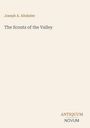 Cover mit Text: "Joseph A. Altsheler, The Scouts of the Valley". Unten rechts: "ANTIQUM NOVUM". Hintergrund beige.