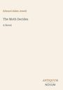 „Edward Alden Jewell, The Moth Decides, A Novel.“ Einfaches, minimalistisches Design mit heller Hintergrundfarbe.