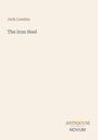 Text: „Jack London, The Iron Heel, ANTIQUUM NOVUM“. Hellbeiger Hintergrund, minimalistisches Design.