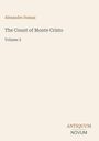 Oben: Alexandre Dumas. Mitte: The Count of Monte Cristo, Volume 2. Unten rechts: Logo "ANTIQUM NOVUM". Heller Hintergrund.
