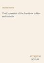 Text: "Charles Darwin - The Expression of the Emotions in Man and Animals." Unten steht "ANTIQUM NOVUM" als Logo.