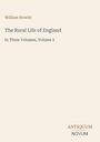 William Howitt. The Rural Life of England. In Three Volumes, Volume 2. Unten: Logo mit Antiquum Novum. Cremefarbener Hintergrund.
