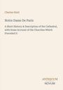 Der Text beschreibt ein Buchcover: "Charles Hiatt, Notre Dame De Paris, A Short History & Description of the Cathedral..." Unten Logo "Antiquum Novum".