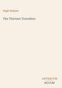 Hugh Walpole, The Thirteen Travellers, ANTIQUUM NOVUM. Schlichte Buchcovergestaltung in Beige mit minimalem Text.