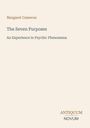 "Margaret Cameron. The Seven Purposes. An Experience in Psychic Phenomena. Unten 'ANTIQUM NOVUM', ein einfaches Design."