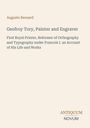 Texte: „Auguste Bernard. Geofroy Tory, Painter and Engraver. First Royal Printer...“ Unten: „ANTIQUM NOVUM“. Elegantes Design.
