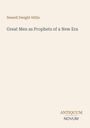 Text: "Newell Dwight Hillis", "Great Men as Prophets of a New Era", "ANTIQUM NOVUM". Einfache, minimalistische Gestaltung.