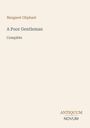 Titel: "A Poor Gentleman", Autorin: Margaret Oliphant. Unten steht "ANTIQUM NOVUM". Schlichtes, minimalistisches Design.