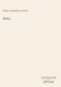 Plato: Meno, Buch