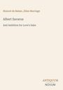 Honoré de Balzac: Albert Savarus, Buch