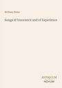 Oben steht "William Blake", darunter "Songs of Innocence and of Experience", unten "Antiquum Novum" als Logo. Hintergrund beige.