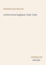 Text: Elizabeth Davis Bancroft, Letters from England, 1846-1849. Antiquum Novum-Logo unten rechts. Hellbeiger Hintergrund.