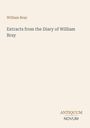 "William Bray, Extracts from the Diary of William Bray, ANTIQUUM NOVUM." Beige Hintergrund, minimalistisches Design.