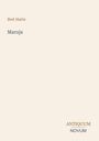 Text: "Bret Harte", "Maruja", "ANTIQUM NOVUM". Einfache, minimalistische Gestaltung mit hellem Hintergrund.
