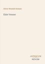 Text: "Oliver Wendell Holmes", "Elsie Venner", "ANTIQUM NOVUM". Schlichtes Design, beige Hintergrund.
