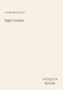 "Eight Cousins" von Louisa May Alcott, darunter das Logo "Antiquum Novum" auf hellem Hintergrund.