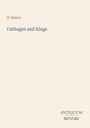 O. Henry, "Cabbages and Kings". Unten rechts: ANTIQUUM NOVUM. Beige Hintergrund.