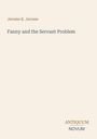 Oben steht "Jerome K. Jerome", darunter "Fanny and the Servant Problem". Unten rechts das Logo "ANTIQUM NOVUM".