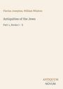Text: "Flavius Josephus, William Whiston, Antiquities of the Jews, Part 1, Books I - X" und "ANTIQUM NOVUM"; beige Hintergrund.