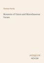 Text: "Thomas Hardy - Moments of Vision and Miscellaneous Verses". Unten: "ANTIQUM NOVUM". Beigefarbener Hintergrund.