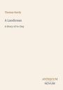 Text: "Thomas Hardy, A Laodicean, A Story of to-Day." Unten rechts "ANTIQUEUM NOVUM". Beige Hintergrund.