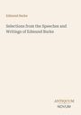 Titel: "Selections from the Speeches and Writings of Edmund Burke." Unten rechts steht "ANTIQUM NOVUM".
