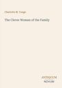 Text: "Charlotte M. Yonge, The Clever Woman of the Family, ANTIQUUM NOVUM". Schlichtes Design mit beigem Hintergrund.