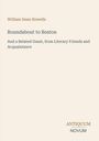 William Dean Howells, "Roundabout to Boston", "And a Belated Guest". Am unteren Rand steht: ANTIQUUM NOVUM.