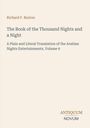 "Richard F. Burton, The Book of the Thousand Nights and a Night, Volume 9, Herausgeber: ANTIQUUM NOVUM." Hier ist ein schlichtes Cover.