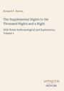 Richard F. Burton, The Supplemental Nights, Volume 5. Antiquum Novum Logo. Cremefarbener Hintergrund.