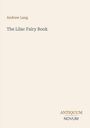 Titel: "The Lilac Fairy Book" von Andrew Lang. Unten rechts steht "ANTIQUM NOVUM" in einer minimalistischen Gestaltung.