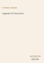 "E. Pauline Johnson," "Legends of Vancouver," "ANTIQUM NOVUM." Beigefarbener Hintergrund, minimalistisches Design.