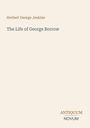Text: "Herbert George Jenkins, The Life of George Borrow, ANTIQUUM, NOVUM." Helles Cover mit schlichtem Design.