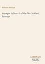 "Richard Hakluyt, Voyages in Search of the North-West Passage. Antiquum Novum Logo. Hintergrund: Beige."