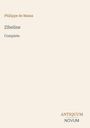Philippe de Massa, Titel: Zibeline, Complete. Unten rechts: ANTIQUUM NOVUM. Minimalistisches Design auf hellem Hintergrund.