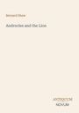 Text: "Bernard Shaw, Androcles and the Lion, ANTIQUUM NOVUM". Schlichtes Design mit hellem Hintergrund.