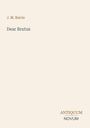 Titel: "Dear Brutus". Autor: J. M. Barrie. Verlagsname unten: "ANTIQUM NOVUM". Heller Hintergrund.