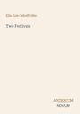 Text: "Eliza Lee Cabot Follen", "Two Festivals", "ANTIQUM NOVUM". Schlichtes Design auf beigem Hintergrund.