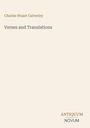 Buchtitel: "Verses and Translations". Autor: Charles Stuart Calverley. Logo unten: "Antiquum Novum". Hintergrund beige.