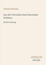 Clemens Brentano, Aus der Chronika eines fahrenden Schülers, Zweite Fassung. Unten steht "ANTIQUM NOVUM". Beige Hintergrund.