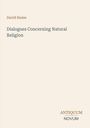 David Hume, Dialogues Concerning Natural Religion. Unten rechts steht „ANTIQUM NOVUM“. Beige Hintergrund.