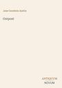 "Jane Goodwin Austin. Outpost. ANTIQUUM NOVUM. Minimalistisches Cover auf hellem Hintergrund."