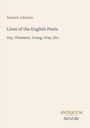 Titel: "Lives of the English Poets" von Samuel Johnson. Namen: Gay, Thomson, Young, Gray. Unten rechts: Logo "Antiquum Novum".