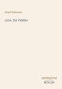 Text: "Lloyd Osbourne, Love, the Fiddler, ANTIQUUM NOVUM." Beiger Hintergrund, schlichtes Layout.
